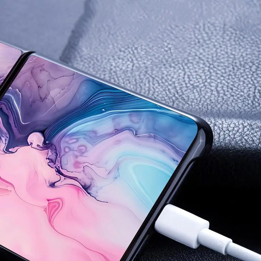Marble Case for Samsung Galaxy Z Flip 7 6 5 4 3 Flip3 Flip5 Flip7 FE Flip4 Flip6 Back Phone Cover Funda