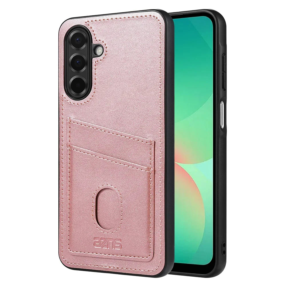 Retro Card Solt Leather Case for Samsung Galaxy A16 A26 A36 A56 A06 A55 A35 A15 A05S A25 A14 A34 A54 A13 A23 A33 A53 A73 Cover