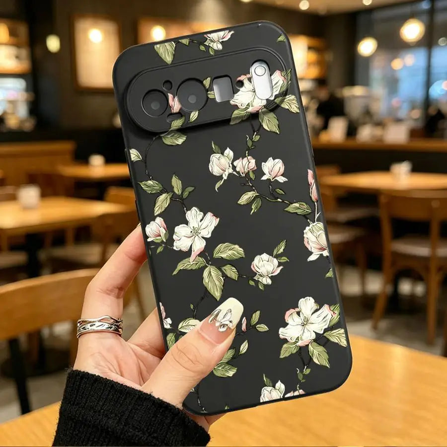 Case for Google Pixel 10A 6 7 8 Pro 6a 8a 9a 7a 10 9 Pro XL Funda Phone Cover Vintage Floral Branch