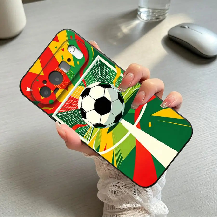 Case for Google Pixel 10A 6 7 8 Pro 9a 8a 6a 7a 10 9 Pro XL Funda Phone Cover Soccer Goal