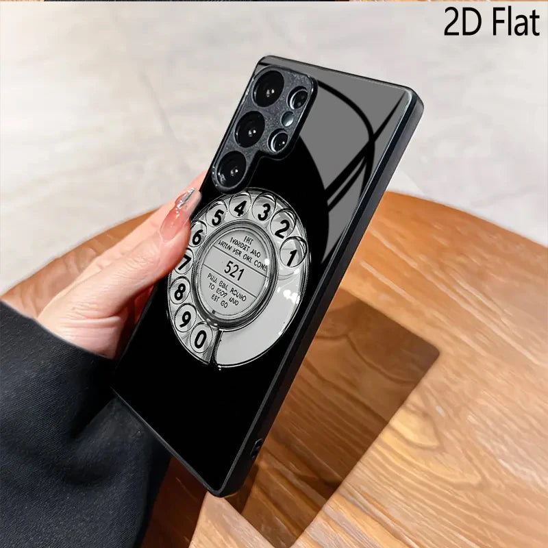 Vintage-style Rotary for Samsung Galaxy S26/S25/S24 ULTRA S23/S22/S21/S20 PLUS FE A56,54,35,33,16 A22,23,24,25,A26,A05,A06 Phone