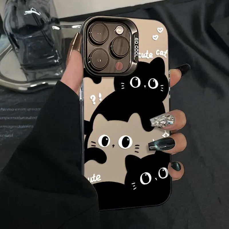 For Samsung Galaxy S25 Ultra Case Samsung S24 S24Ultra S22 S23 FE S 25 Case IMD Black Long Snake Animal Pattern Hard Phone Cover