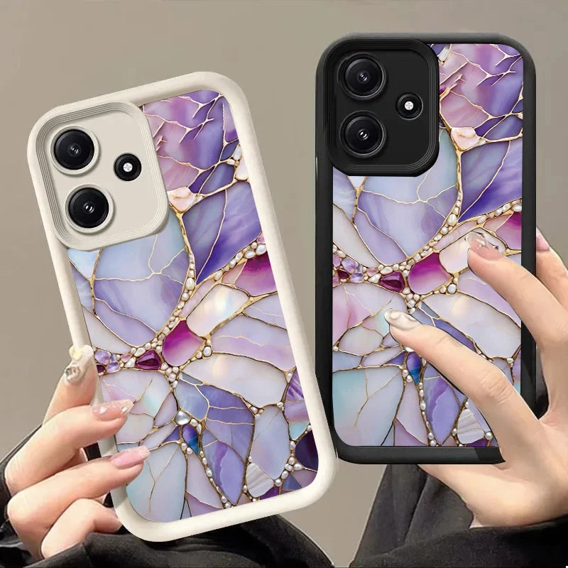 High-Quality colorful gem Matte Shockproof Cover  Anti-drop FOR Motorola Moto G04 G14 E13 G34 G10 G20 G30 G22 4G G24/G24 Power G