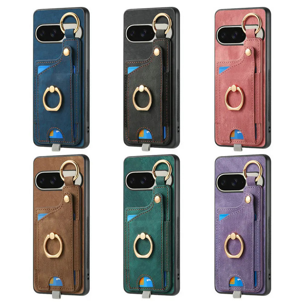 For Google Pixel 11 Pro XL 5G 2026 Shockproof Case Leather Card Holder Stand Funda Pixel11 Pixel 11 Pro Back Cover