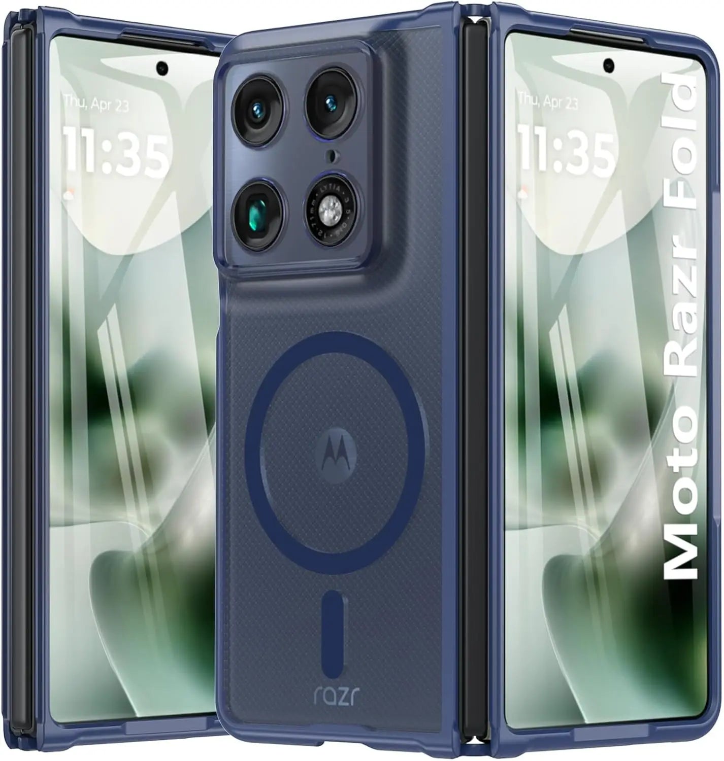 Translucent Case For Magsafe Magnetic Wireless Charge Back Matte Cover For Motorola MOTO Razr Fold