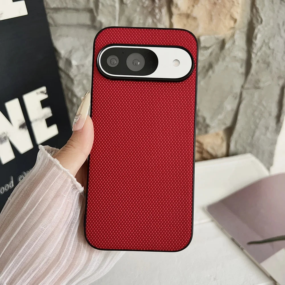 Touch feel of nylon pattern cloth case For Google Pixel10 Pro XL Pixel 10 Pro 9 Pro 9A Pixel 8 8A 7A 7 Pro Soft TPU Phone Cover