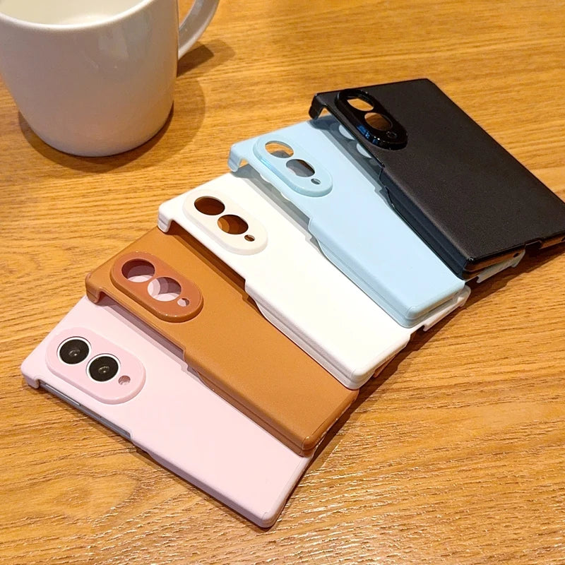 For Samsung Galaxy Z Fold 8 Case Hard PU Skin Magnetic MagSafe Protective Back Cover Case For Z Fold 8 8Ultra Phone Shell
