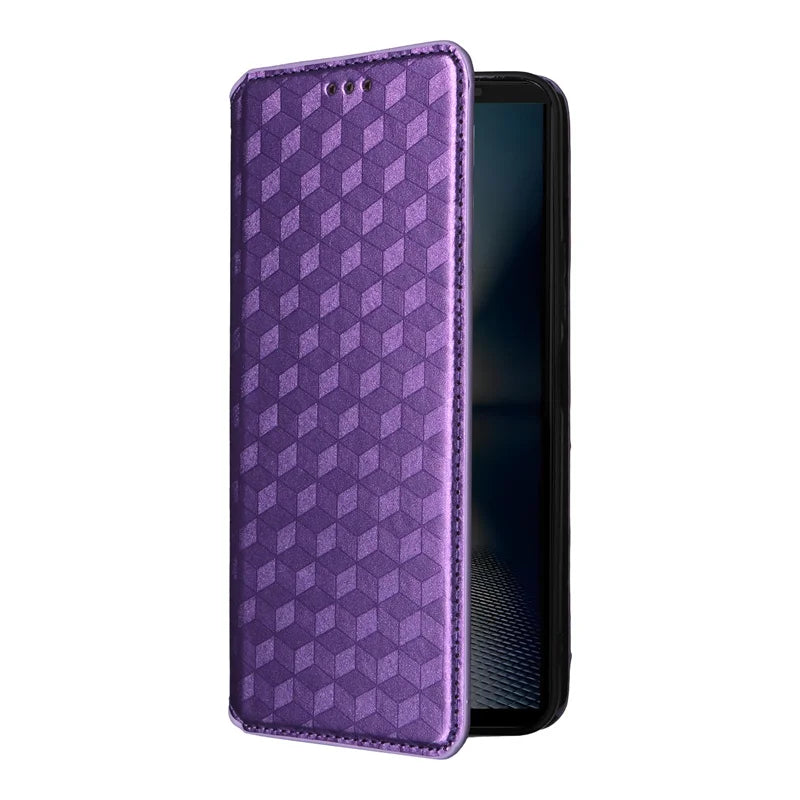 For Google Pixel 10 10 Pro stereoscopic lines flip wallet skin PU case purse For Google Pixel 10 Pro 3D Magnetic Phone Cover