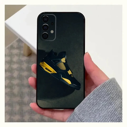 SJ2 Shoes Sports Basketball Phone Case For Samsung Galaxy A13,A21s,A22,A31,A32,A52,A53,A71,A80,A91 Soft Black Shell