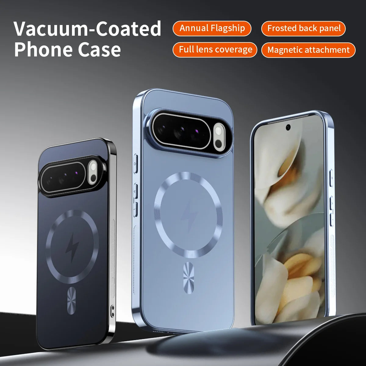 Luxury Flash Magnetic Plating Phone Case For For Google Pixel 10 9 Pro XL 8 7 6 Pro 9A 8A 7A 6A For Magsafe Matte Bumper Cover