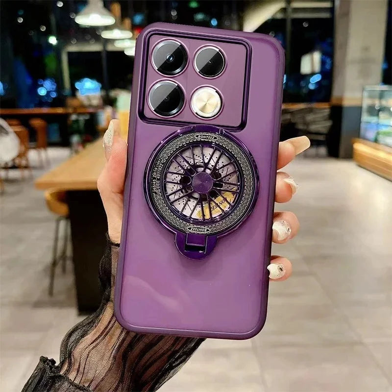 Luxury 3D Gyroscopic Magnetic Stand Case For Moto Edge 70 Fusion+ 60 50 Ultra Pro NEO G67 G77 G17 G86 G56 G66Y/J G06 Power Cover