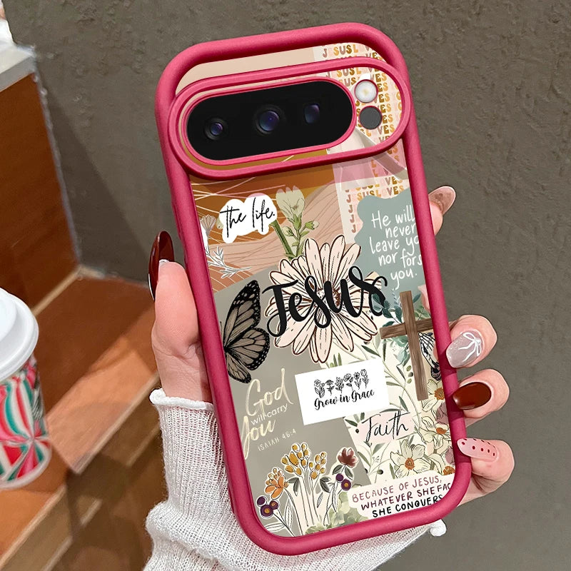 Creative Collage Patterns Case For Google Pixel 8 9 7 Pro Pixel 9 Pro XL Soft TPU Silicone Phone Cover For Google Pixel 7A 8A
