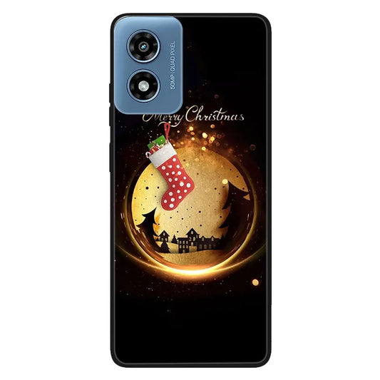 Shockproof Black TPU Case For Motorola Moto G 2025 G Play 2024 G Stylus 5G 2021 Power 2022 Protective Cover Christmas Funda Capa