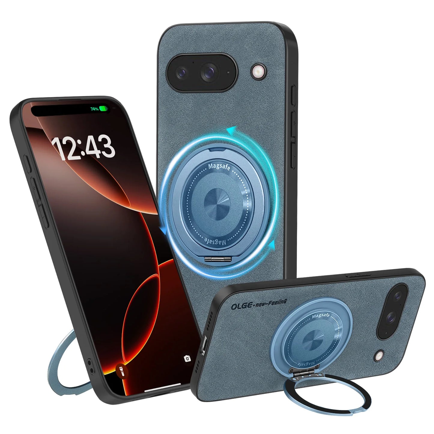 Luxury Classic Leather Magnetic For Magsafe Wireless Charging Cover Phone Case For Google Pixel 10 9 Pro XL 9A 8A 8 7 7A