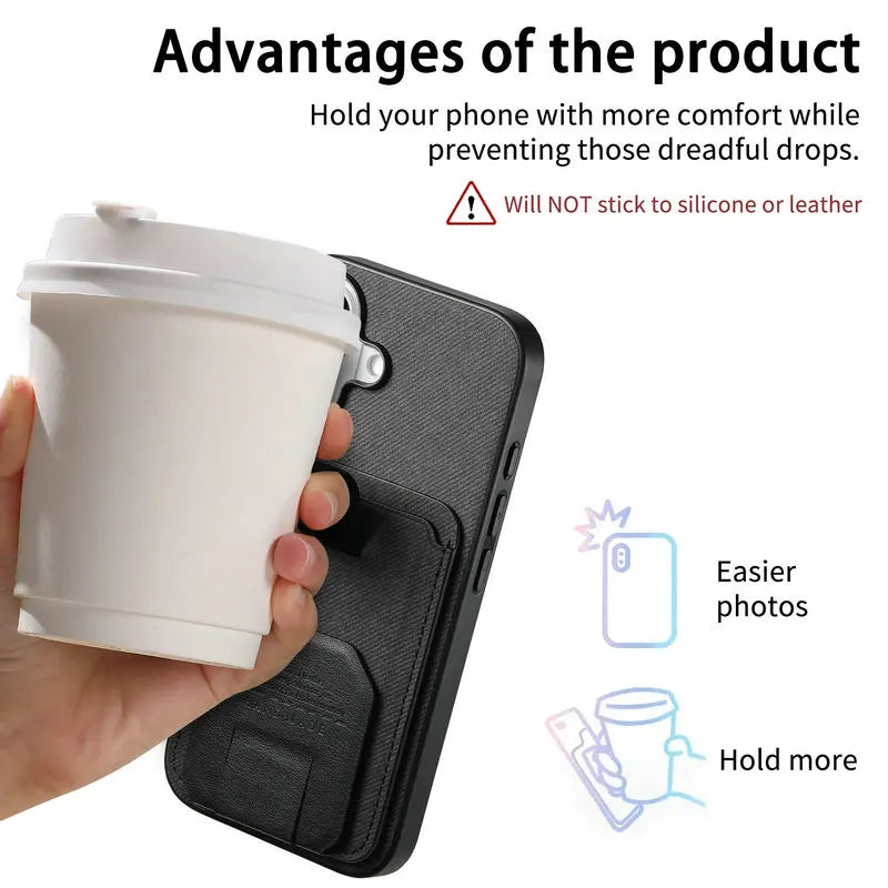 Business Retro Fabric Texture Phone Case for Google Pixel 11 Pro XL 9 10 Pro Foldable Card Slot Kickstand Ring Shockproof Cover