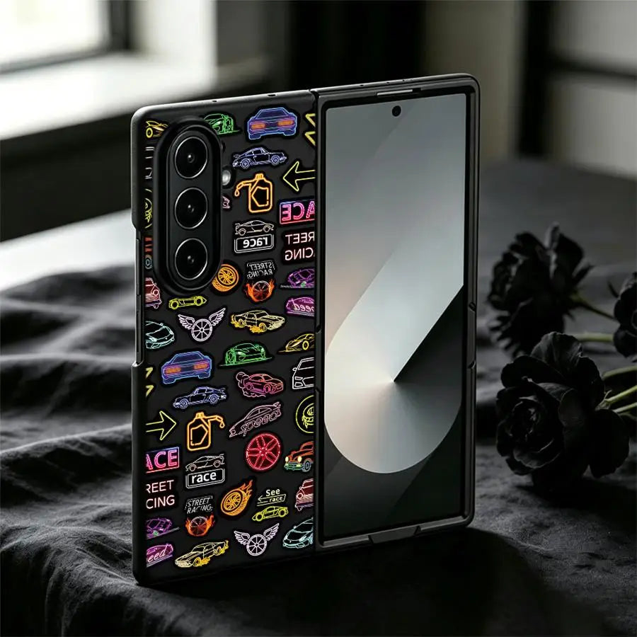 Back Phone Cover Case for Samsung Galaxy Z Fold 8 ZFold5 ZFold6 Z Fold 7 6 5 4 3 ZFold3 ZFold4 ZFold7 Car Sticker Set