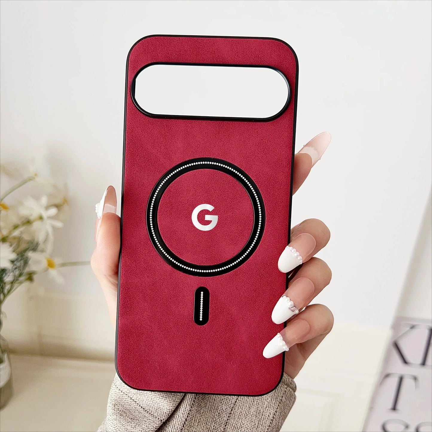 Luxury Business Leather For Magsafe Phone Case For Google Pixel 10 9 8 7 Pro XL 8A 7A Magnetic Wireless Charging Protect Cover