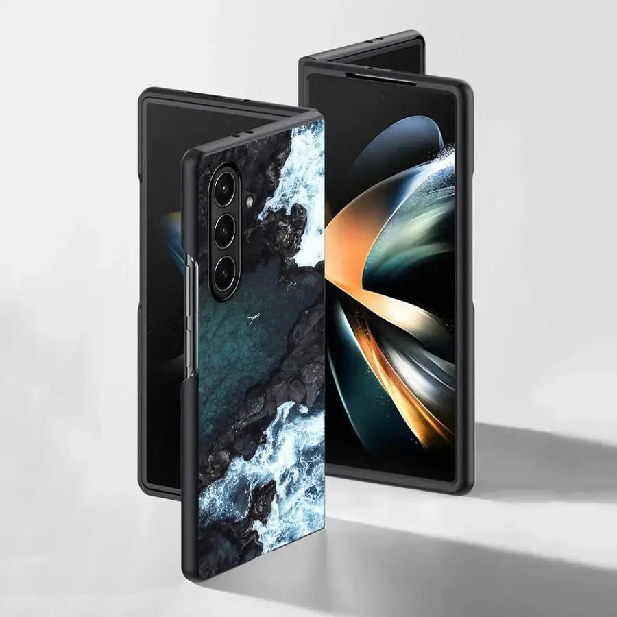 Case for Samsung Galaxy ZFold5 ZFold6 ZFold7 Z Fold 7 6 5 4 3 ZFold4 ZFold3 Back Phone Cover Landscape Mountain Sea View Travel