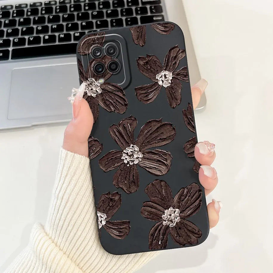 Case For Samsung Galaxy A22 M22 M32 4G Case SM-A225F SM-M225F SM-M325F Shockproof Cover Fashion Painted Soft Silicone Phone Capa