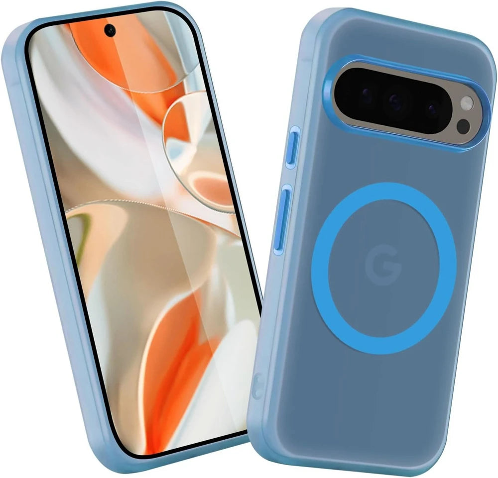 For Google Pixel 9A 9 Pro XL Magsafe Case Cute Translucent Candy Color Matte Magnetic Shockproof Cover for Google 8A 8 9 Pro XL