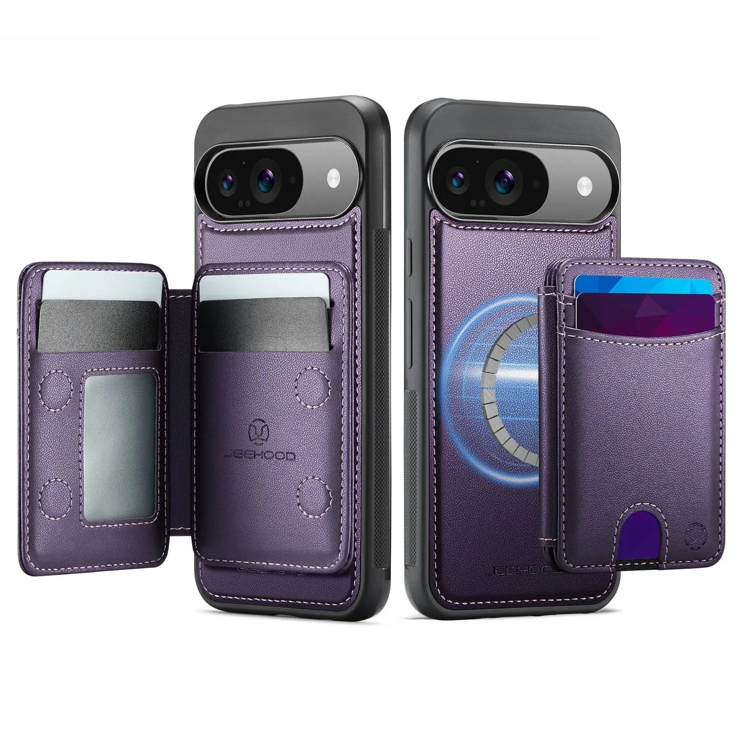 For Google Pixel 10 9 Pro XL 9A 10 9 Case Wallet with Magnetic, RFID Blocking Card Holder 2 in 1 Detachable Kickstand Shockproof
