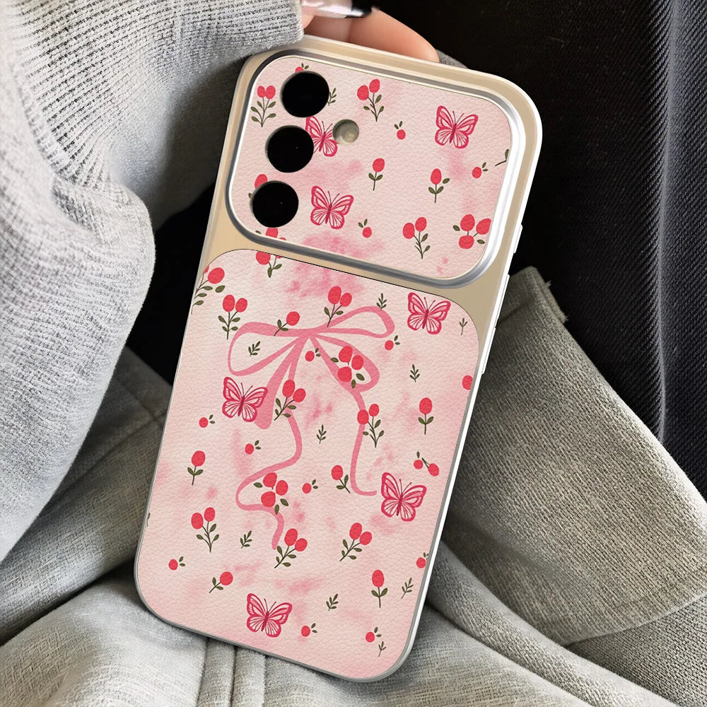 Bow Knot Phone Case For Samsung A57 5G A17 A56 A55 A16 A15 A54 A53 A37 A36 A35  A07 A06 A27 S26 Ultra S25 Plus S23 S24 FE Cover