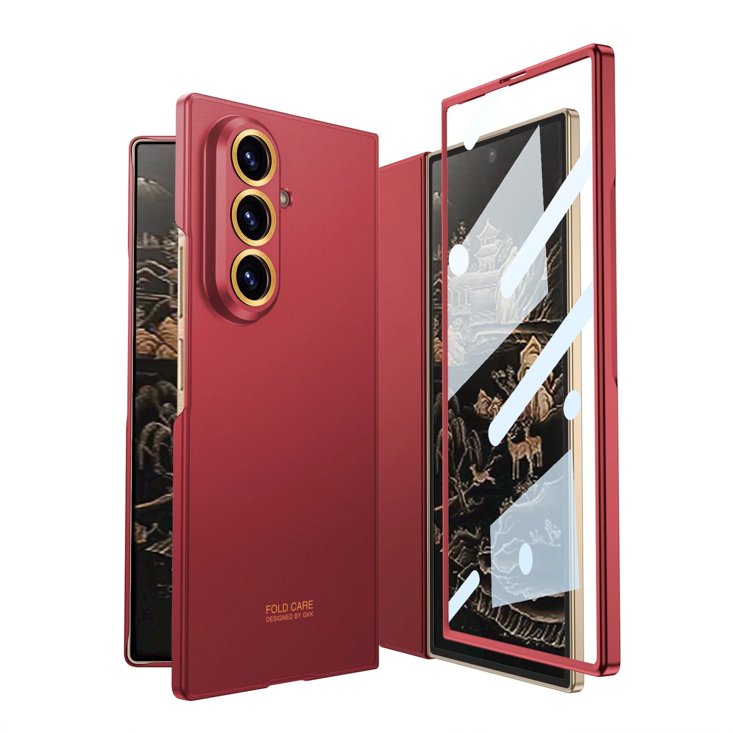 Ultra-thin Anti-scratch Plastic Case For Samsung Galaxy Z Fold 7 6 Screen Glass Restored Thickness Cover For Galaxy Z Fold7 Case