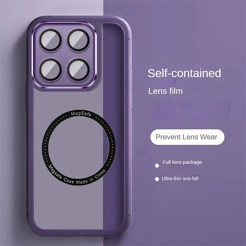 Luxury Transparent Magnetic Protect Case For MOTO G86 Power G56 G66J G66Y G85 G75 G45 G35 G15 G05 MagSafe TPU Protect Soft Cover