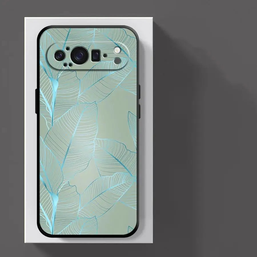 Pink Metallic Flowers Funda Phone Cover Case for Google Pixel 10A 7a 6a 10 9 Pro XL 9a 6 7 8 Pro 8a