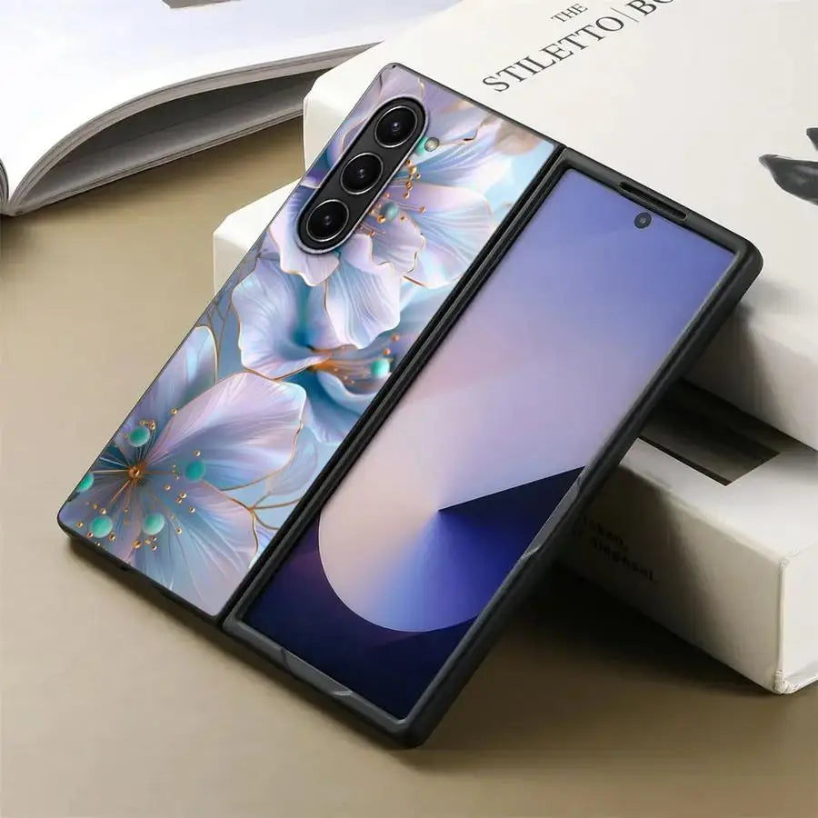 Beautiful Flowers Back Phone Cover Case for Samsung Galaxy ZFold4 Z Fold 7 6 5 4 3 ZFold3 ZFold7 ZFold6 ZFold5