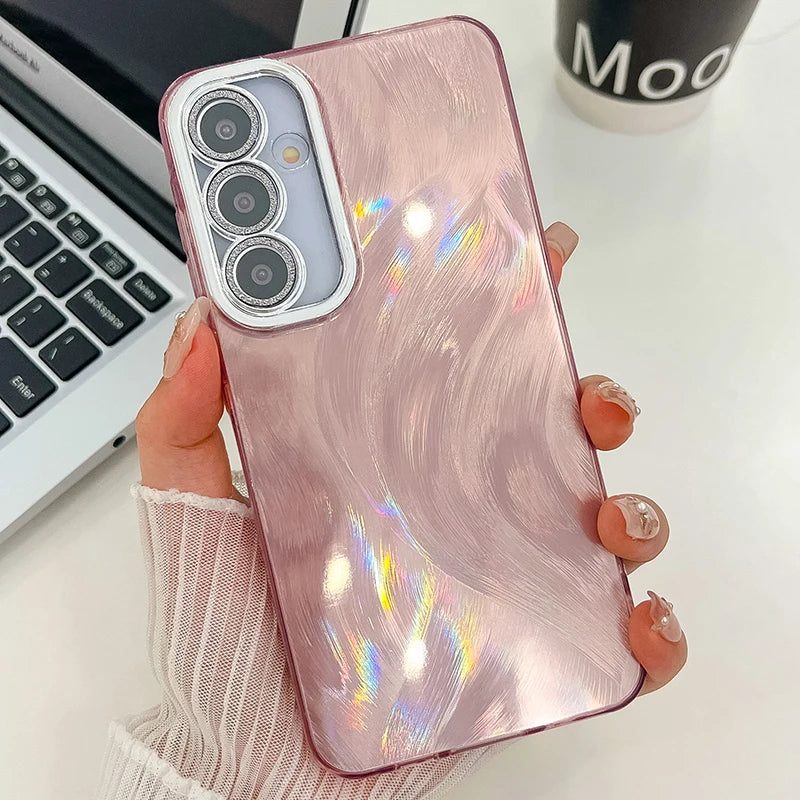 2024 New Fashion Colorful Phone Case For Samsung Galaxy S24 Ultra S24 Plus S23 Ultra Anti-Fall Glitter Phone Cover Funda