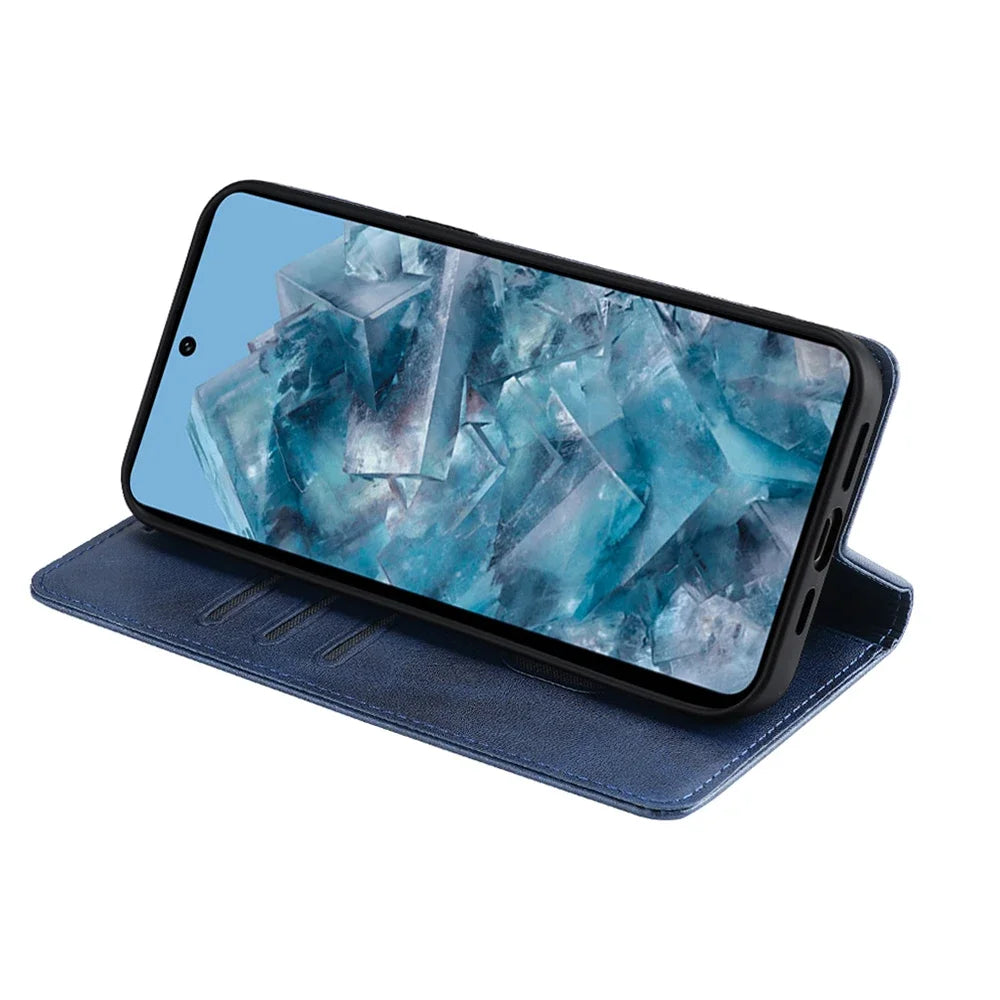 Luxury Magnetic Phone Case for Google Pixel 8 7 6 Pro 8A 7A 6A 5A 4A 5 XL Flip Cover Leather Book Case with Cover Stand Funda