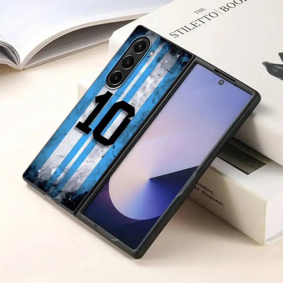 Cool Football Number Case for Samsung Galaxy Z Fold 7 6 5 4 3 ZFold6 ZFold3 ZFold5 ZFold4 ZFold7 Back Phone Cover