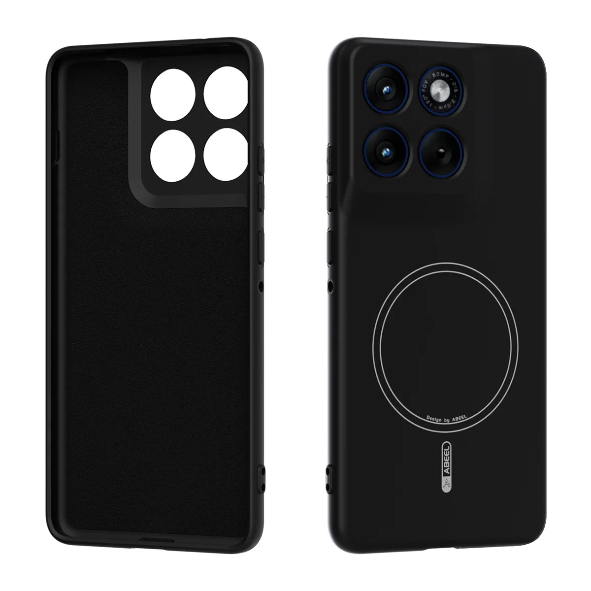 Silicone Phone Case for Motorola Edge 60 Fusion Moto Edge 70 60S 60 Pro Magnetic MagSafe Built in Flocking Protect Cover Bumper