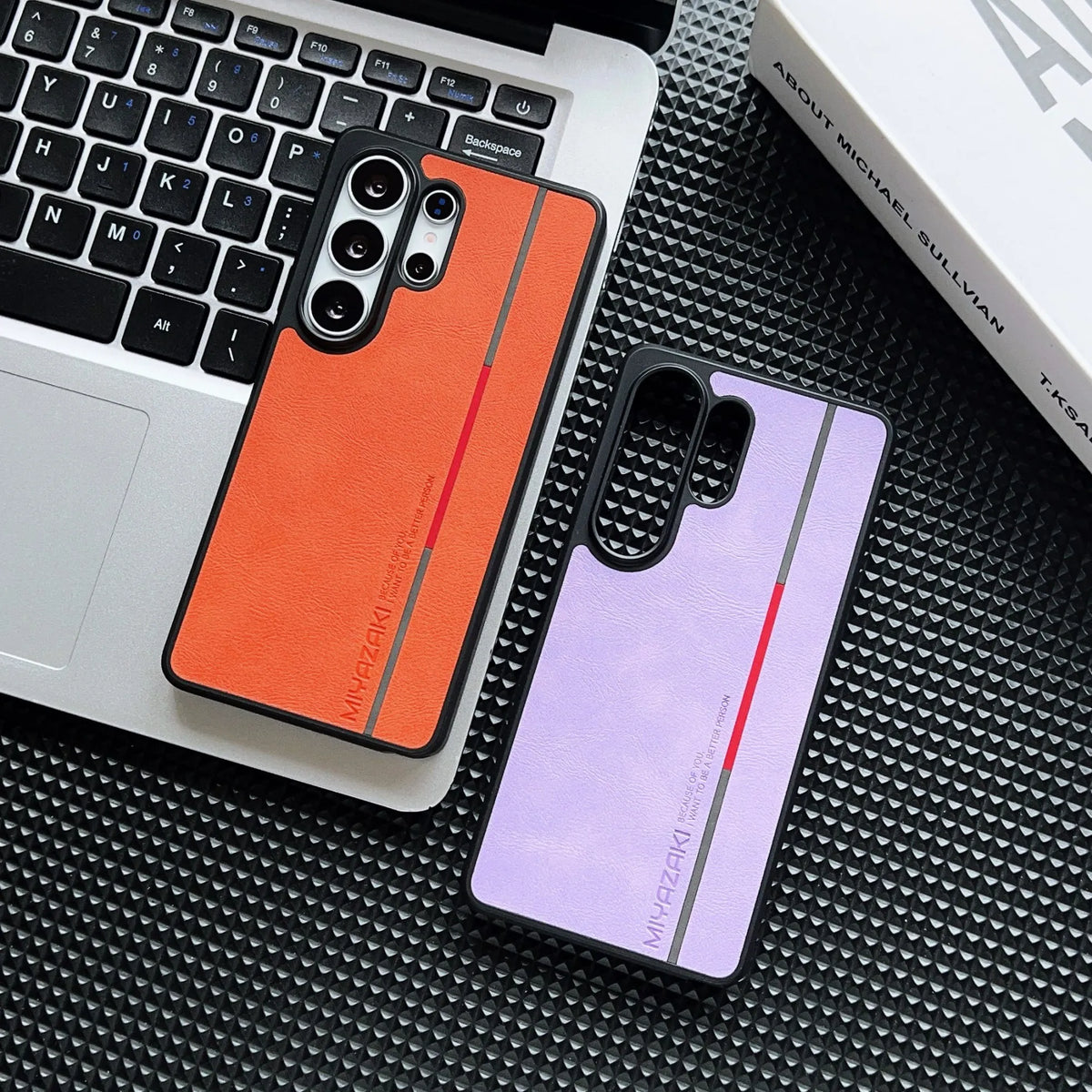 Luxury Business Matte Leather Phone Case For Samsung Galaxy S26 S25 S24 S23 S22 Ultra Camera Protection Shockproof Hard PC Cover