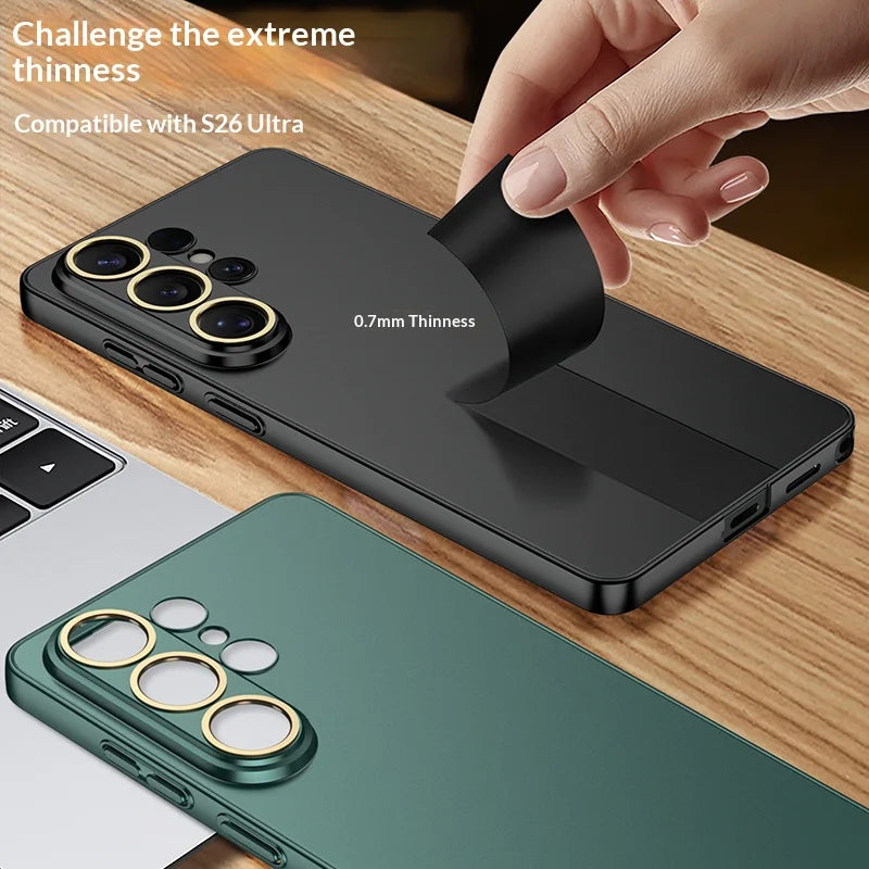 Ultra-thin Matte Business Transparent S26ultra Case for Samsung Galaxy S26 Ultra Lens Protection Shockproof Skin Feel Hard Cover