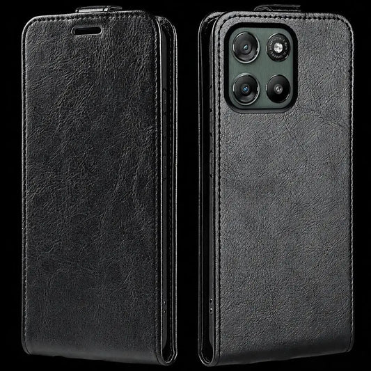 Vertical Flip Leather Cover Case For Motorola G77 G67 G86 Power G57 G06 Edge 70 60 50 Fusion Pro G Play 5G Signature Phone Case