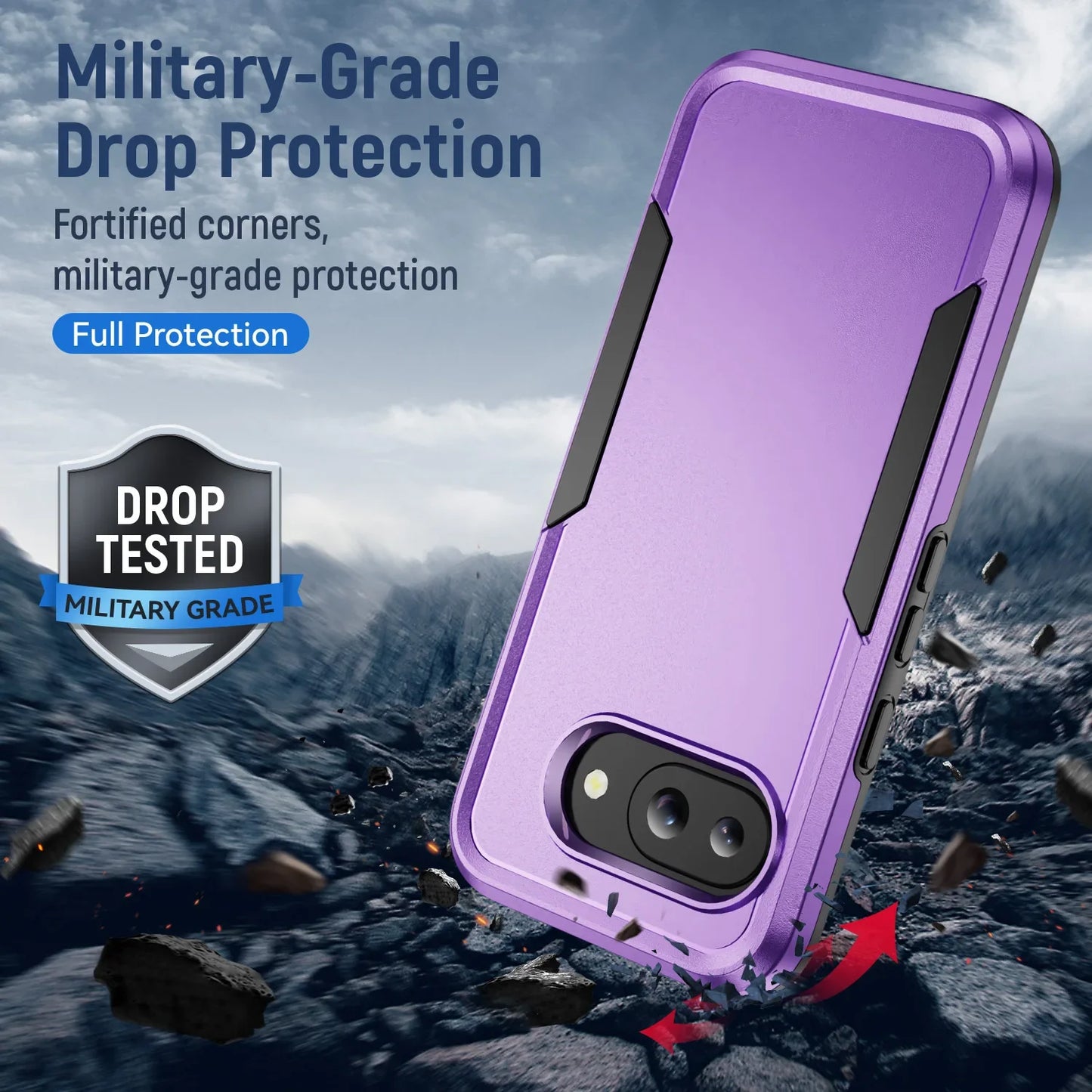 Case For Google Pixel 10 9 Pro XL Case Armor Shockproof Coque For Google Pixel 9 8 7 Pro 9A 8A 7A 6A Matte surface Protect Cover