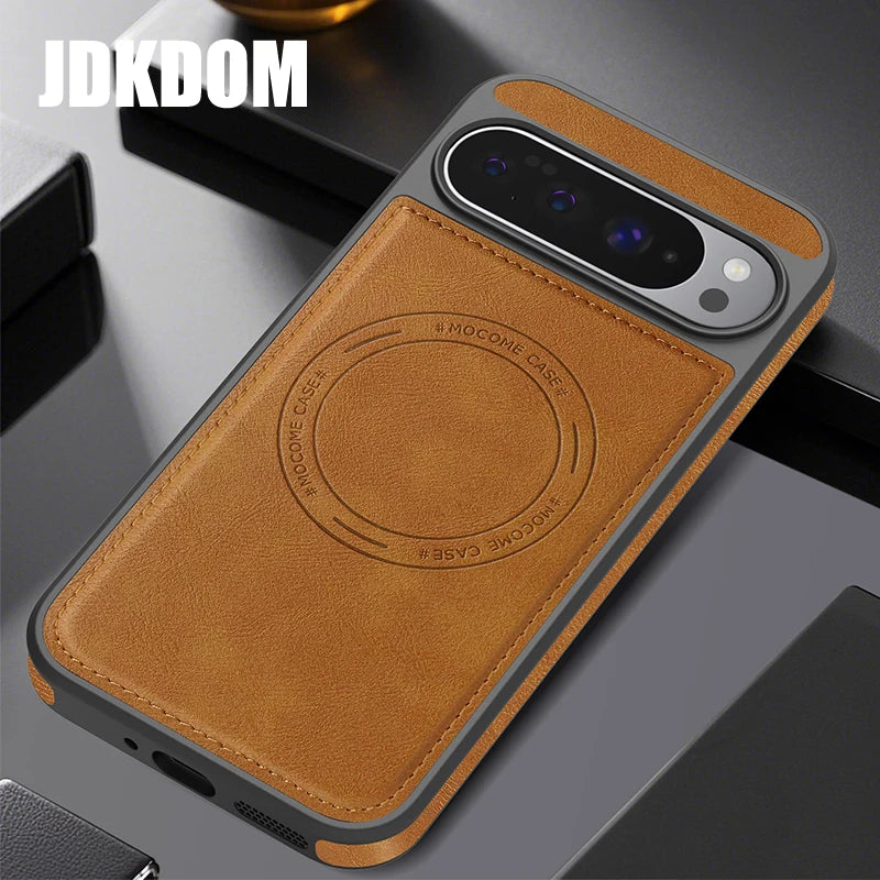 JDKDOM Dermatoglyph Magnetic Shockproof Phone Case For Google Pixel 10 9 Pro XL Cover For Google Pixel 9A 8 Pro