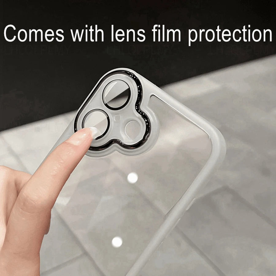 Transparent Phone Soft TPU Case For Motorola Edge 40 Neo Pro 50 Ultra 60 Fusion Moto Edge60 Camera Lens Protector Film Cover