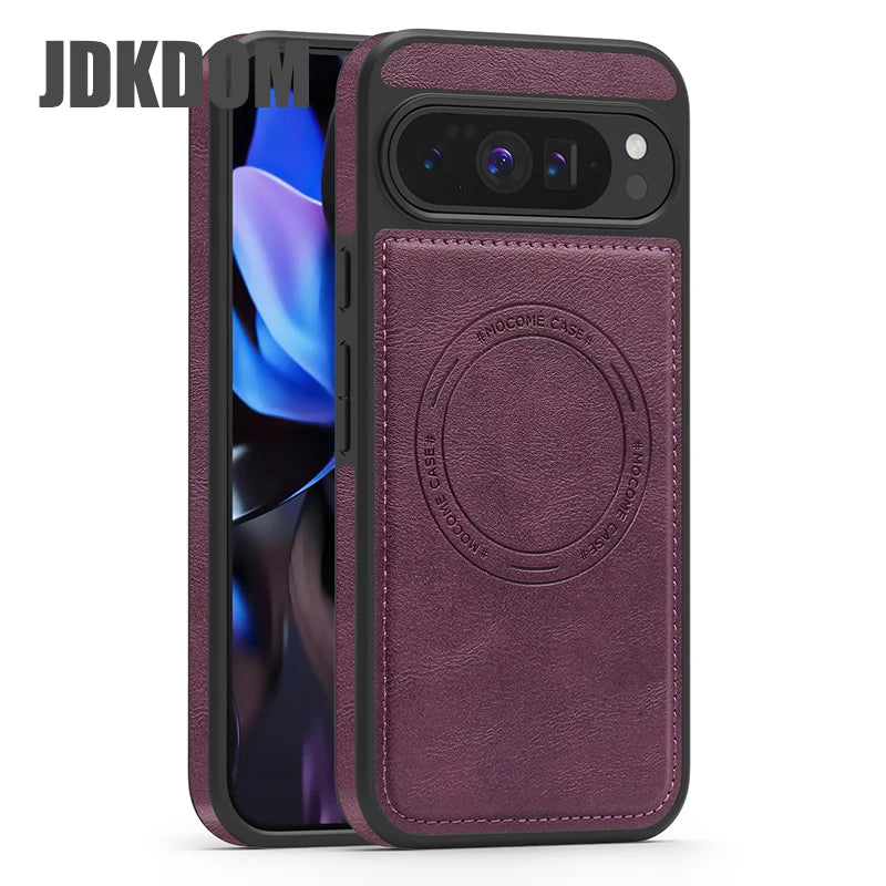 JDKDOM Dermatoglyph Magnetic Shockproof Phone Case For Google Pixel 10 9 Pro XL Cover For Google Pixel 9A 8 Pro