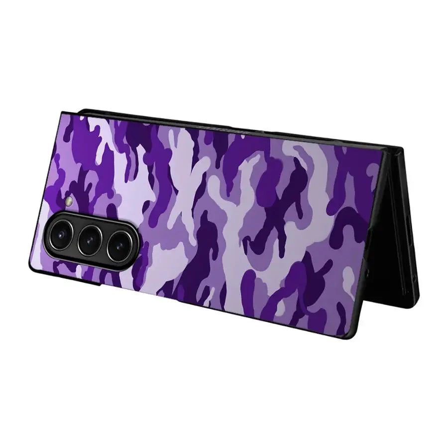 Camouflage Pattern Back Phone Cover Case for Samsung Galaxy ZFold5 ZFold3 ZFold7 Z Fold 7 6 5 4 3 ZFold6 ZFold4