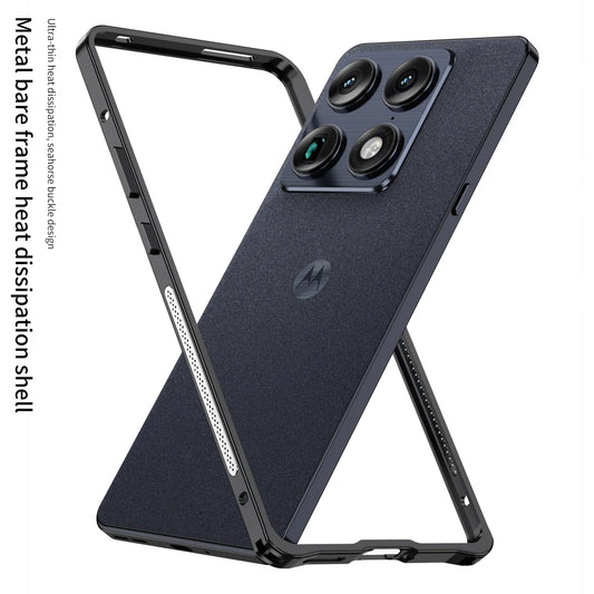 Case For Motorola Signature MOTO X70 Air Pro Luxury Aluminum Alloy Frame Case Shockproof Bare-skin feel For Motorola Edge70