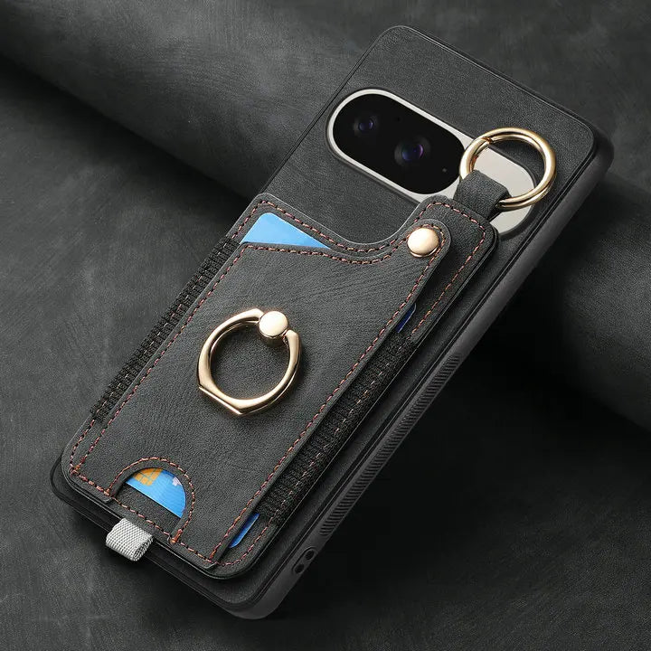 For Google Pixel 11 Pro XL 5G 2026 Shockproof Case Leather Card Holder Stand Funda Pixel11 Pixel 11 Pro Back Cover