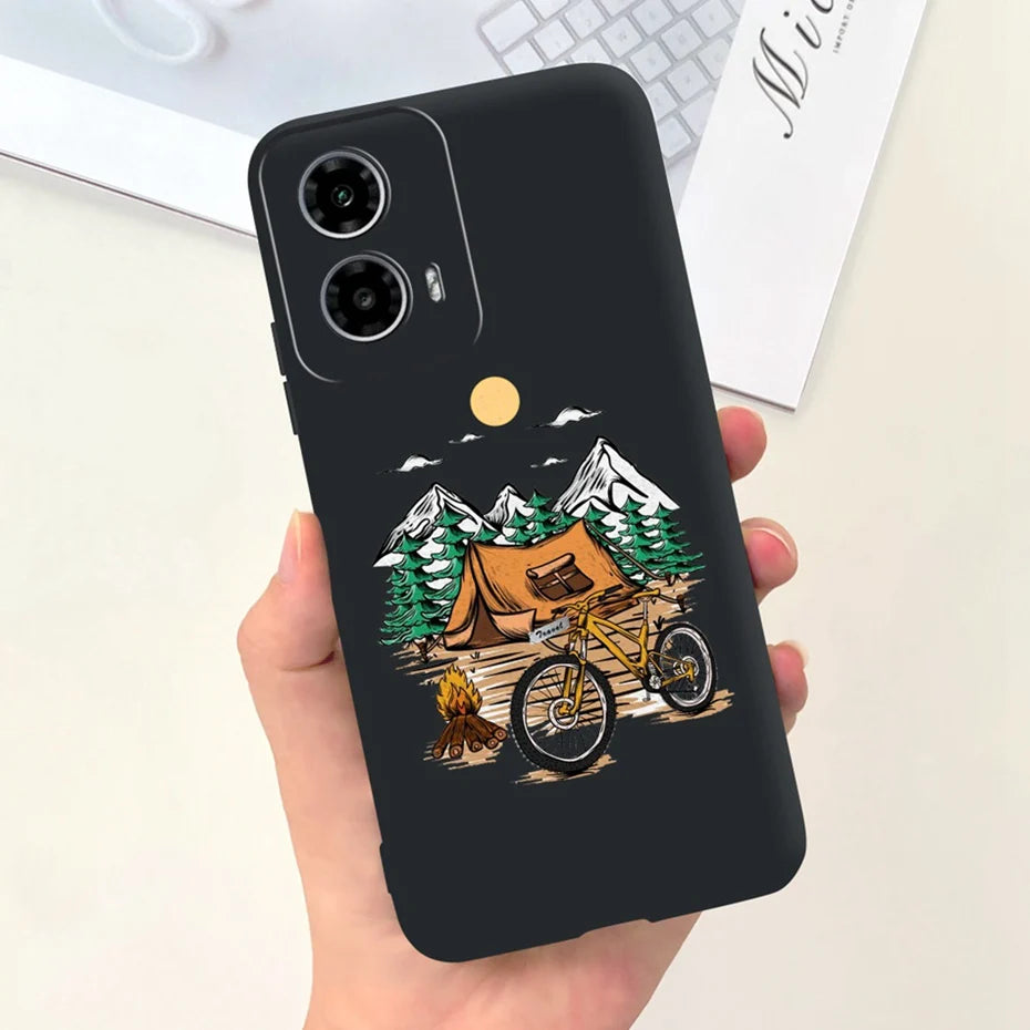 Cute Pattern Phone Case For Motorola Moto G24 G34 4G 5G Soft Silicon Protective Cover For MOTO G24 G34 Bumper