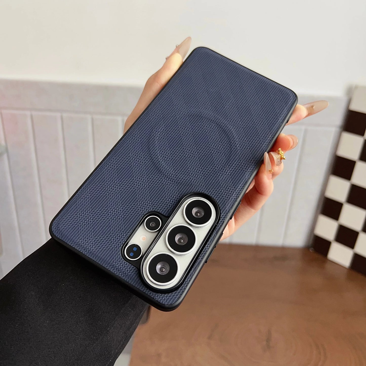 Business Leather Pattern Shockproof Case for Samsung Galaxy S26 Ultra Plus S26+ A57 A37 A17 Magnetic Wireless Charging Cover