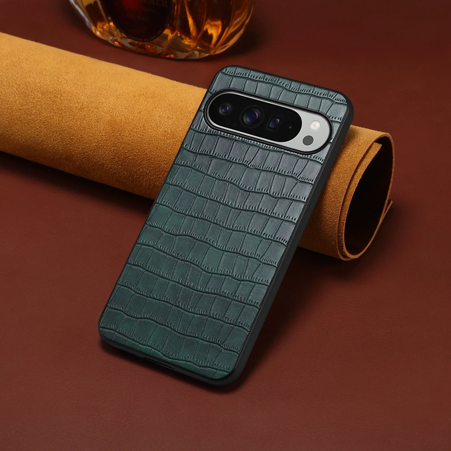 3D Texture PU Leather Case for Google Pixel 10 9 Pro XL 8 7 6 9A 8A 7A 6A Shockproof Soft TPU Matte Cover Pixel10 Fundas Bumper