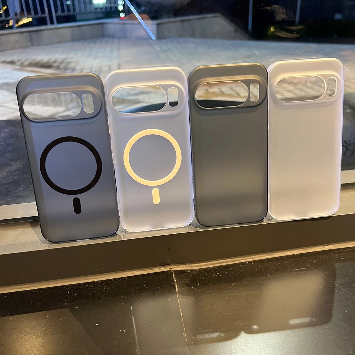 Ultra Thin Frosted Clear Armor For Magsafe Magnetic Phone Case For Google Pixel 10 8 7 6 Pro Translucent Wireless Charge Cover