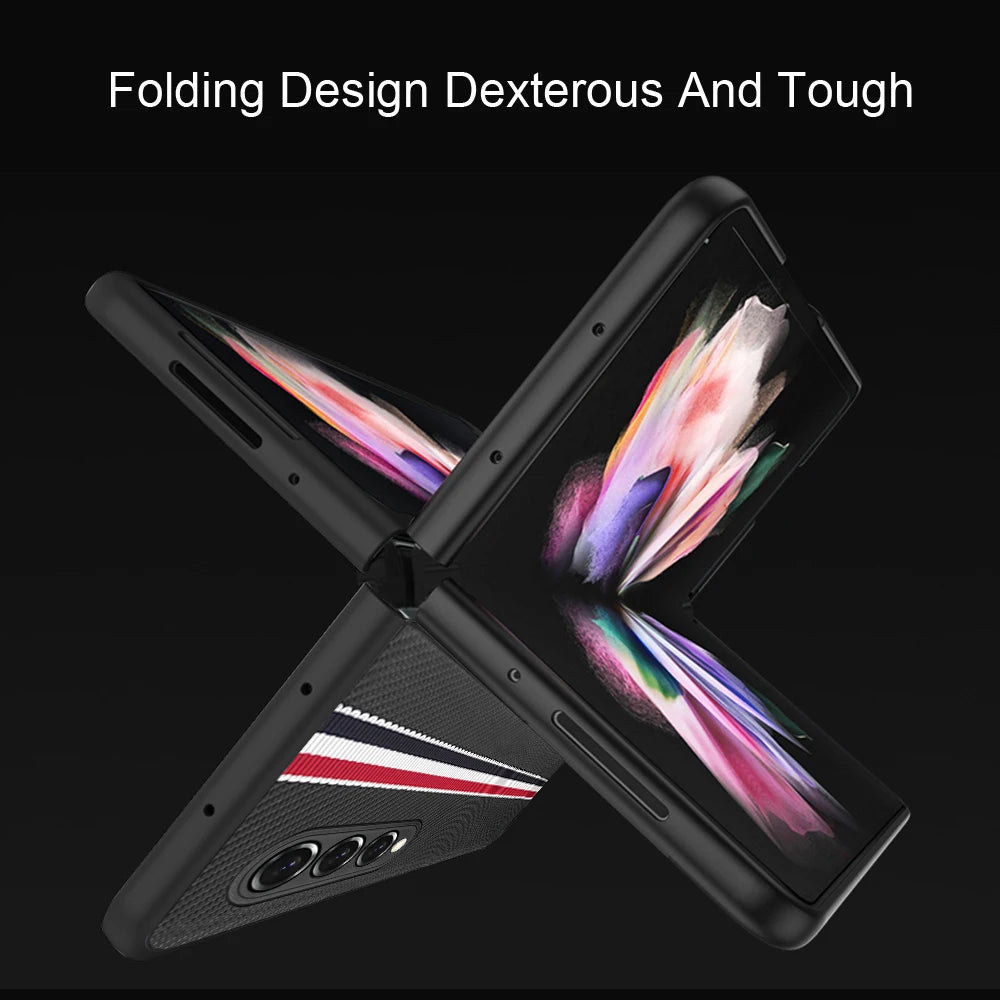 Non-Slip Shock Resistant Folding Fashion Case for Samsung Galaxy Z Fold 7 6 5 5G Fold7 Fold6 Fold4 Fold3 Fold5 Fold 3 4 Covers