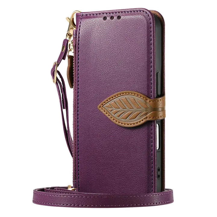Z Fold8 Ultra 5G Flip Case For Samsung Galaxy Z Fold 8 Ultra Crossbody Zipper Leather Wallet Funda Galaxy Z Fold 8 Ultra Cover